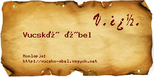 Vucskó Ábel névjegykártya